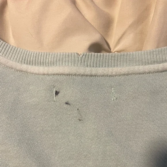 Free People Light Blue Oversized Sweatshirt - Picture 6 of 11